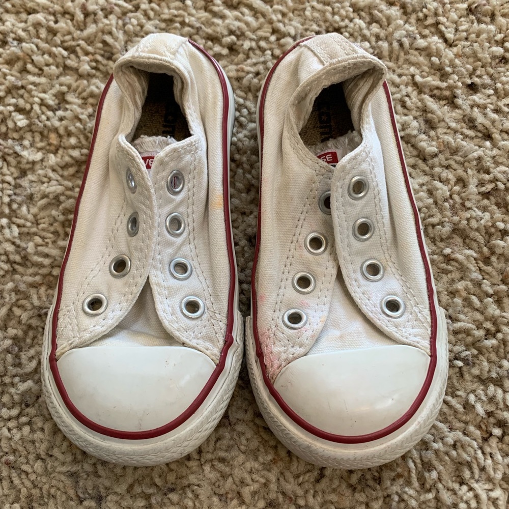 White Converse Toddler Shoes Size 7
